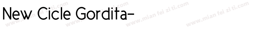 New Cicle Gordita字体转换